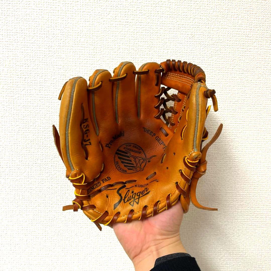 842 スラッガー 型抜群 硬式兼軟式 少年 内野手用グローブ 左投げ