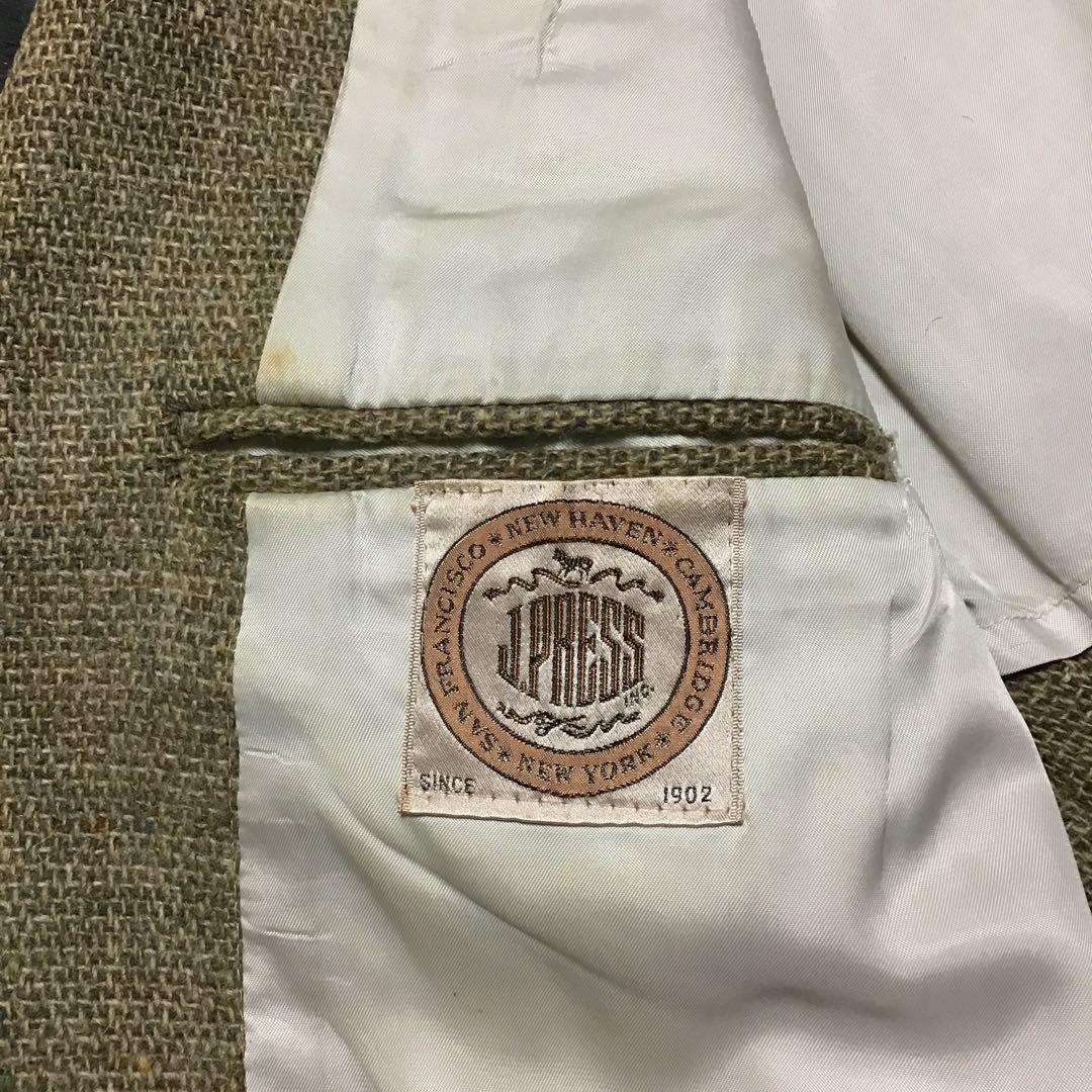 [ヴィンテージ]J.PRESSツイードジャケット3つボタン1980〜90年代L