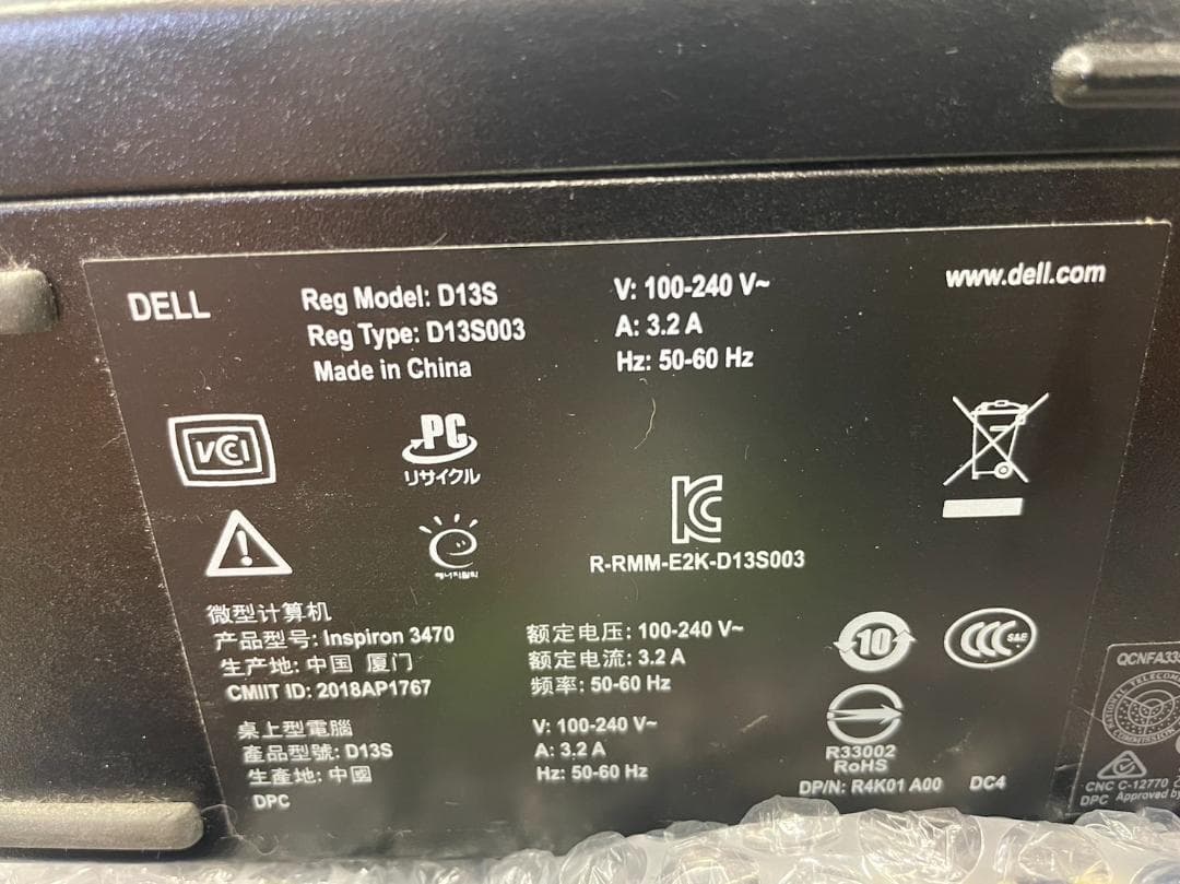 DELL  D13S デスクトップパソコン