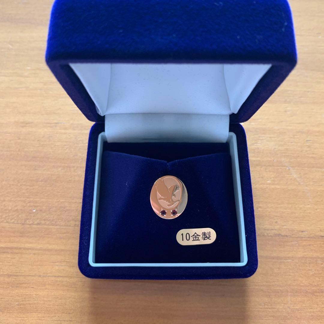 10金製　ピンバッジ　イーグル　フォーエバー　forever