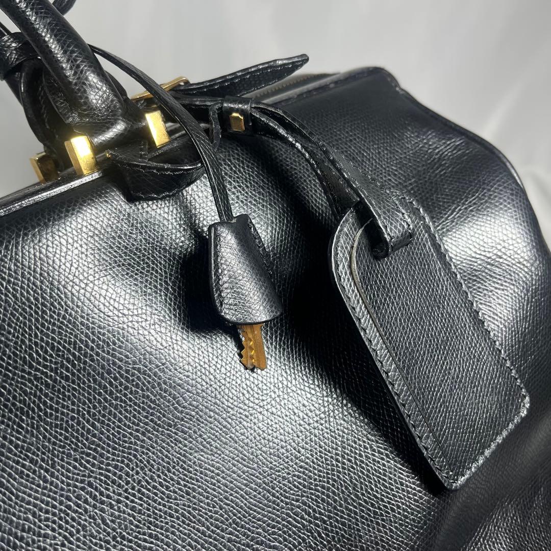 ✨希少✨セリーヌ　CELINE　ボストンバッグ　レザー　黒　ハンドバッグ