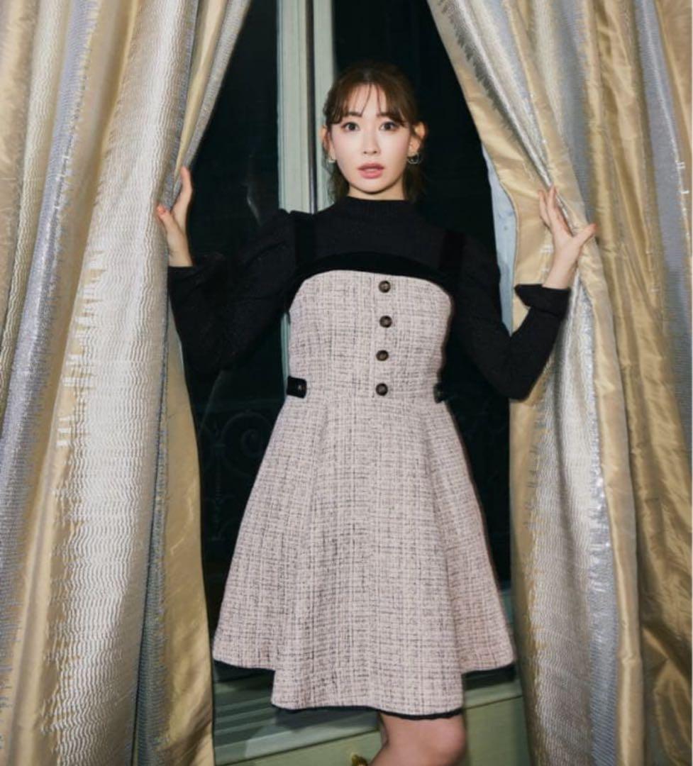 即購入◎Herlipto Margaux Tweed Mini Dress S