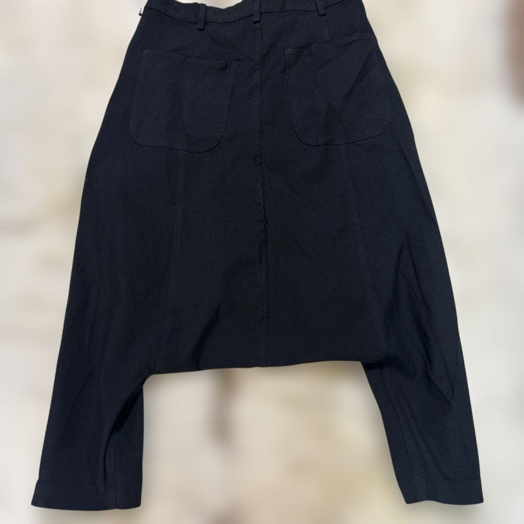 black comme des garçons ポリ縮絨 サルエルパンツ