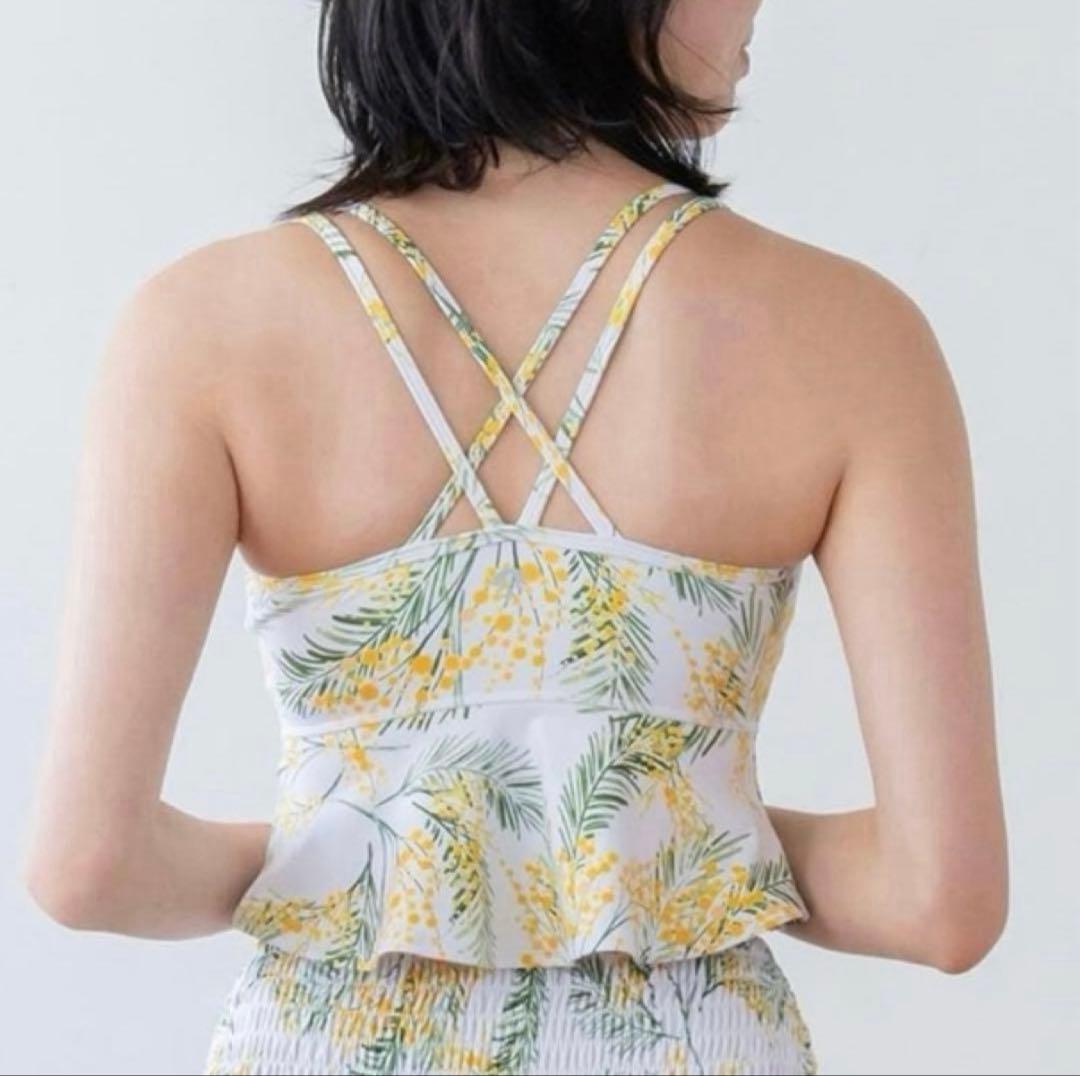 SUKALA スプリングフラワーフレアブラトップ ミモザ　Mサイズ