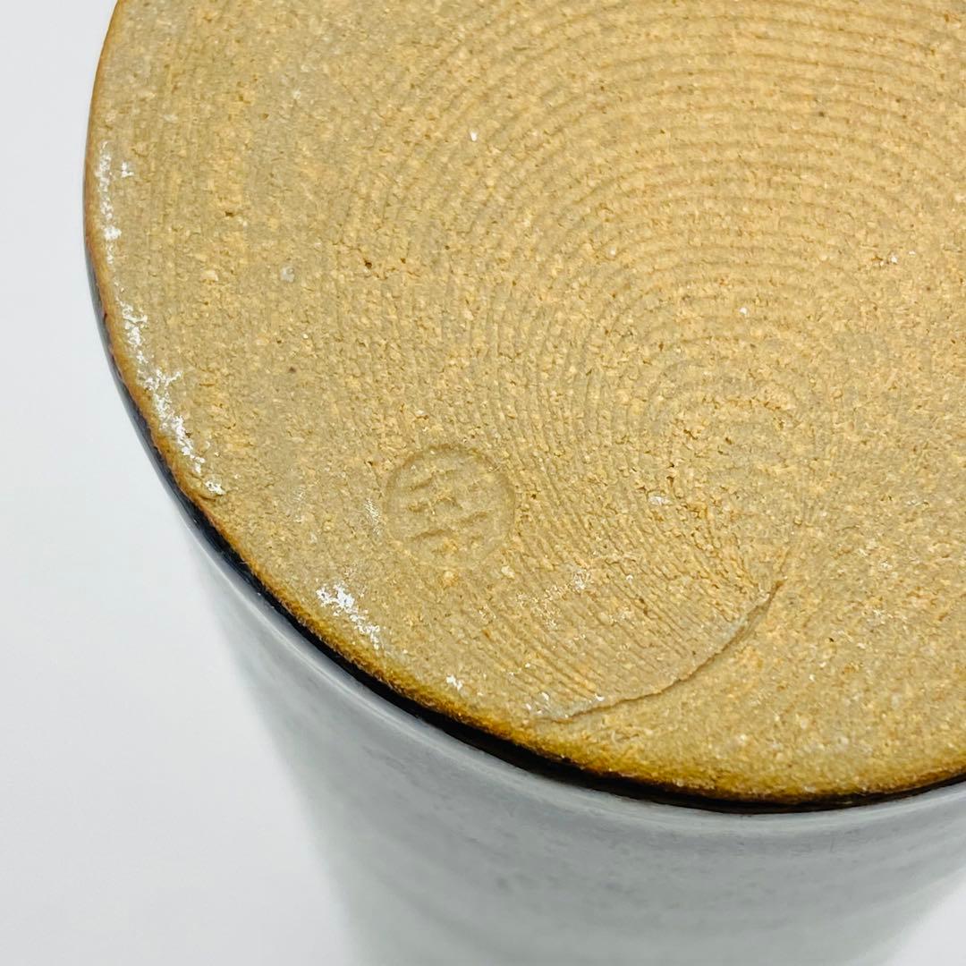 油滴花入 掛け置き兼用　鎌田幸二　共箱入　茶道具　京焼　花瓶　華道具