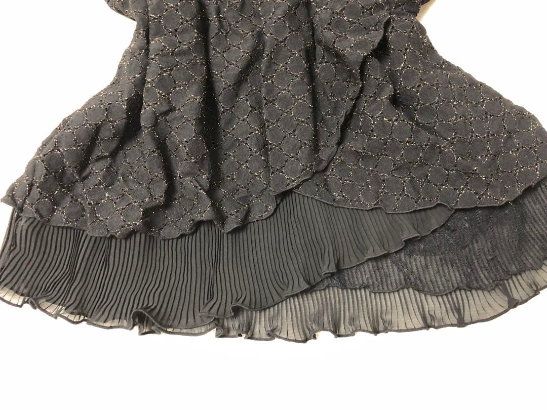 希少axes femmeレース付きフリル黒キャミソール　リズリサ姫系