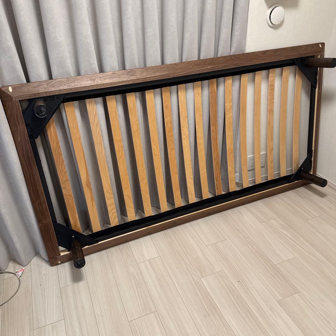 wa-koさま専用【送料無料・美品】MUJI シングルベッドフレーム+足