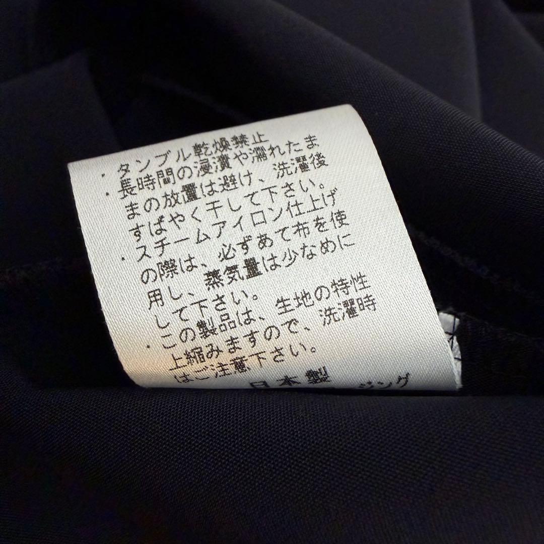 yori ラウンドカラー ドレス　ワンピース　ネイビー　Aライン　セレモニー