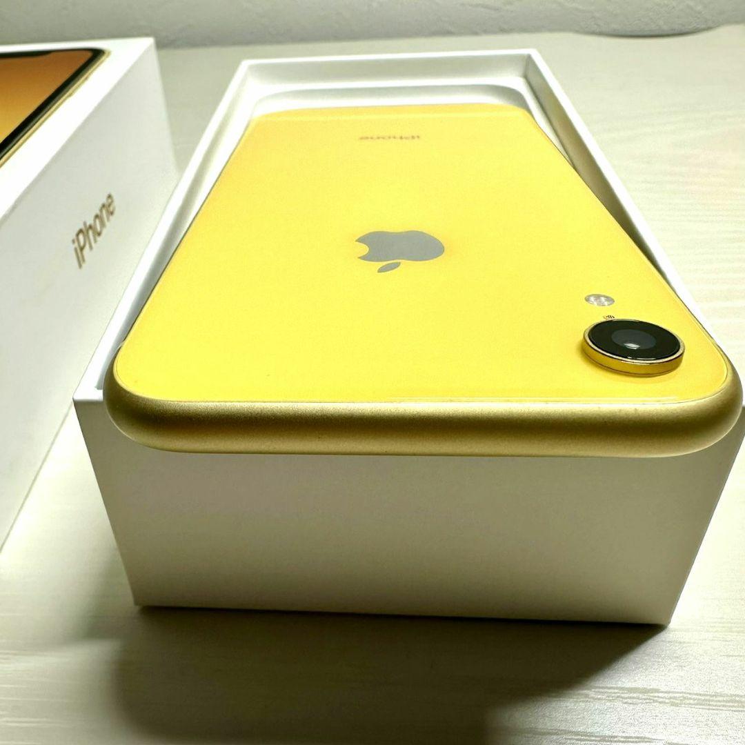 【美品】Apple iPhone XR 64GB イエロー 最大容量80%