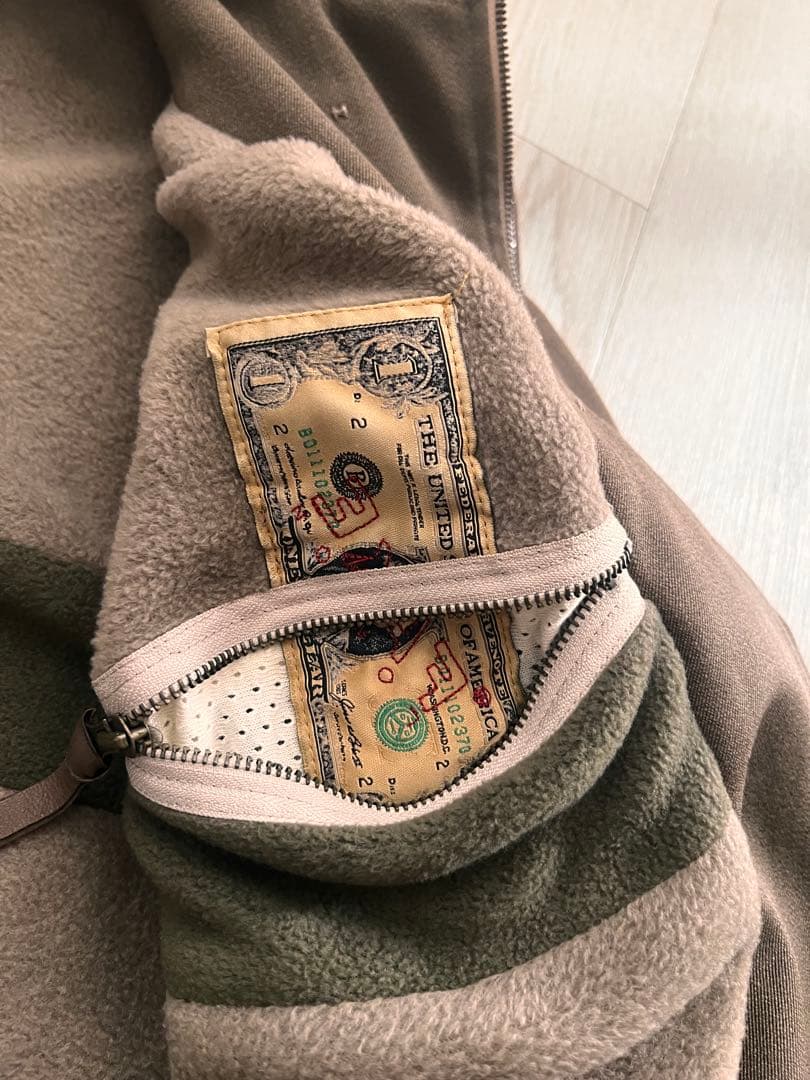 FAKE LONDON モッズコート ウール✖︎カシミア　レザー肘パッチ