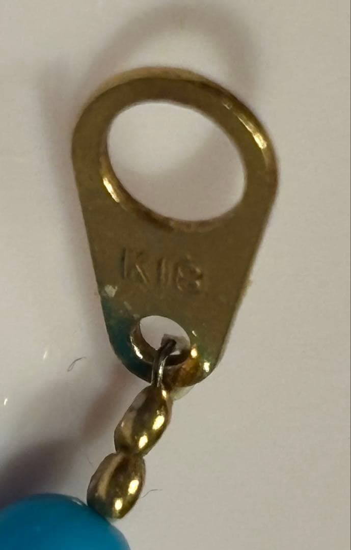 K18ターコイズハートネックレス