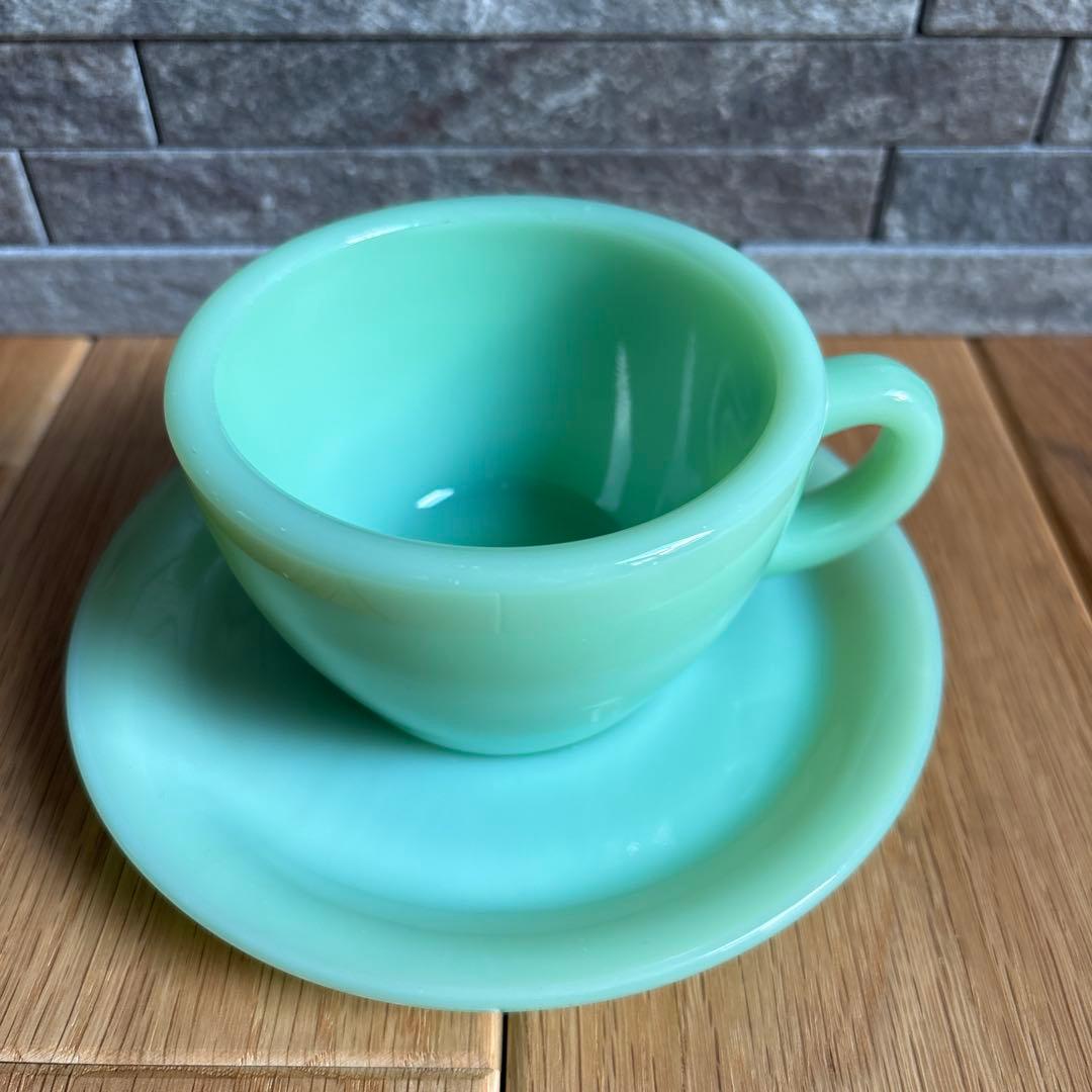 BUCO様ファイヤーキングパイ&サラダプレート2セット＋カップ＆ソーサー2セット