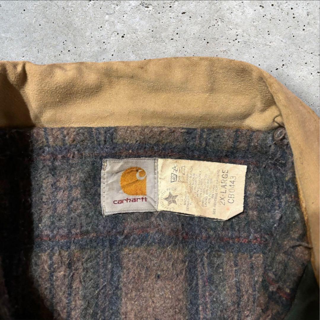 〈カーハート〉ミシガンジャケット　チョアコート　2XL ダック地　希少カラー　i