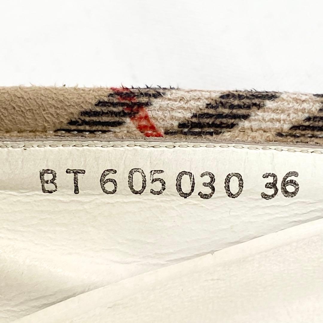 BURBERRY BLUELABEL ノバチェック パンプス ミュール 23cm