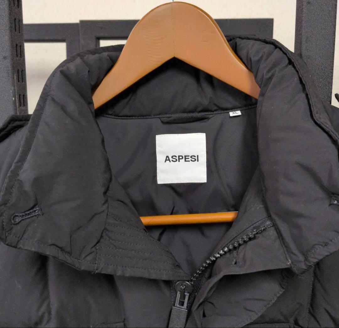 ASPESI アスペジブラック ダウンジャケット XLサイズ