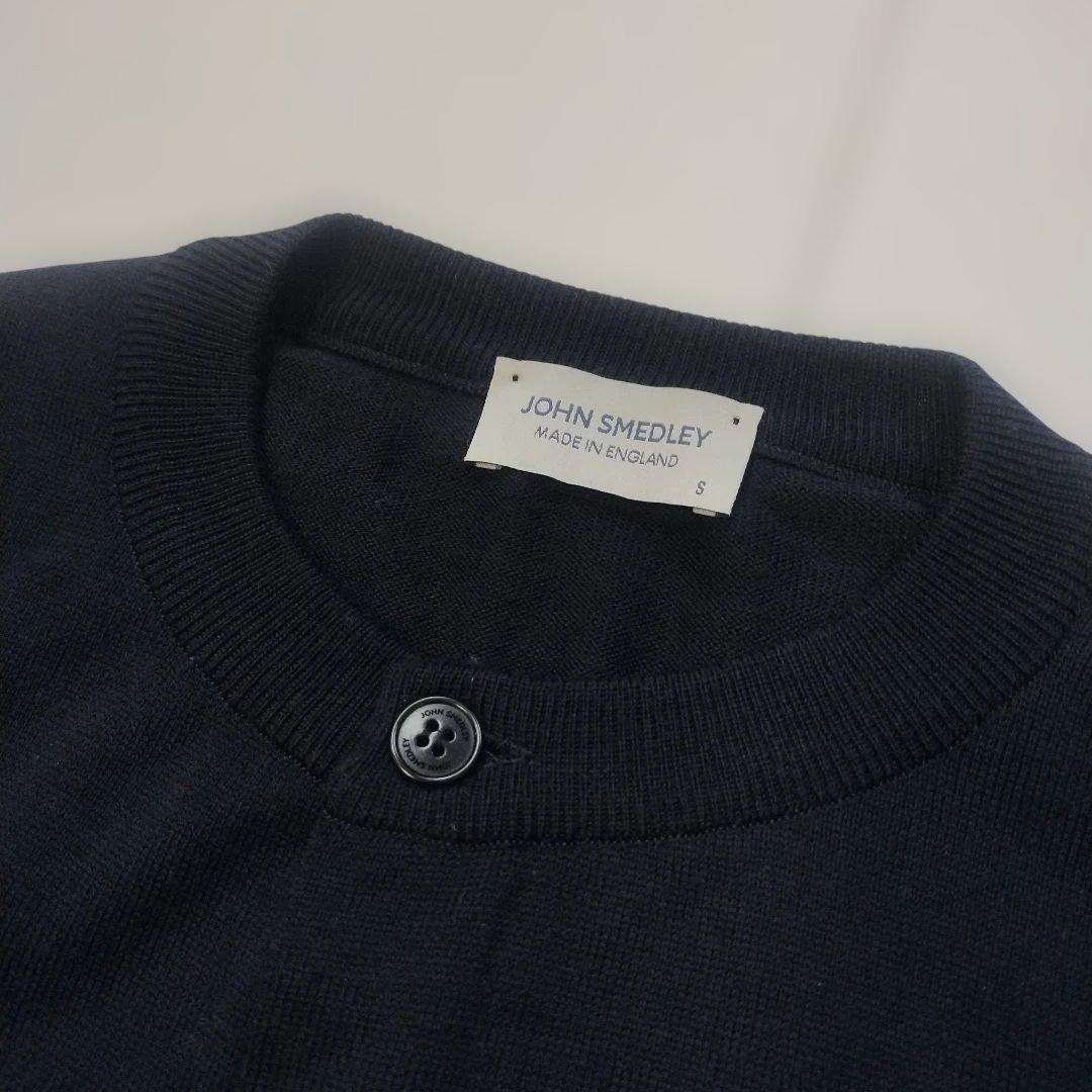 JOHN SMEDLEY/ジョンスメドレー　クルーネックニットカーディガン
