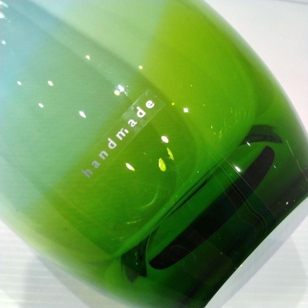 LSA フラワーベース ガラス 花器 ロング ブルー グリーン 高さ50cm