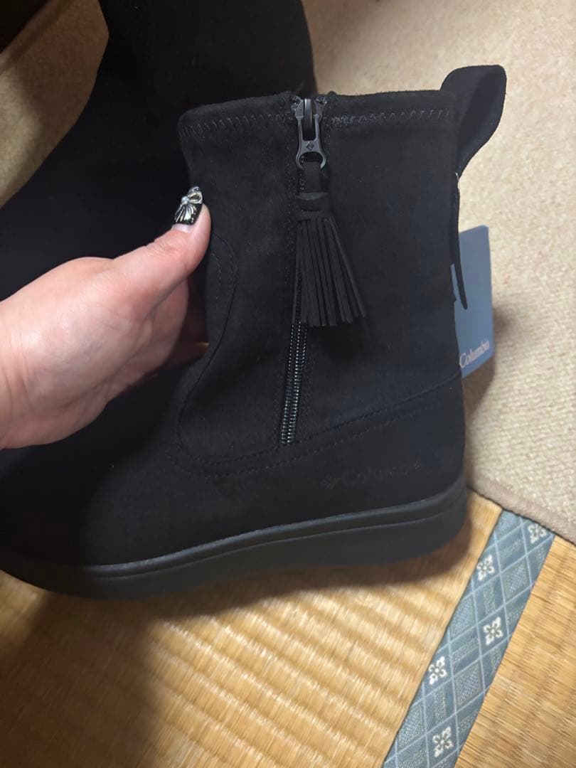 Columbia ブラック タッセルブーツ