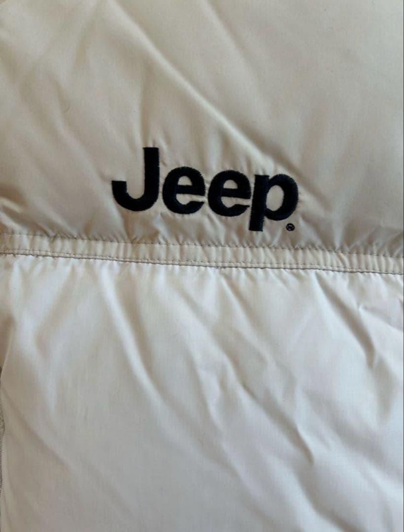 Jeep ホワイト ダウンジャケット