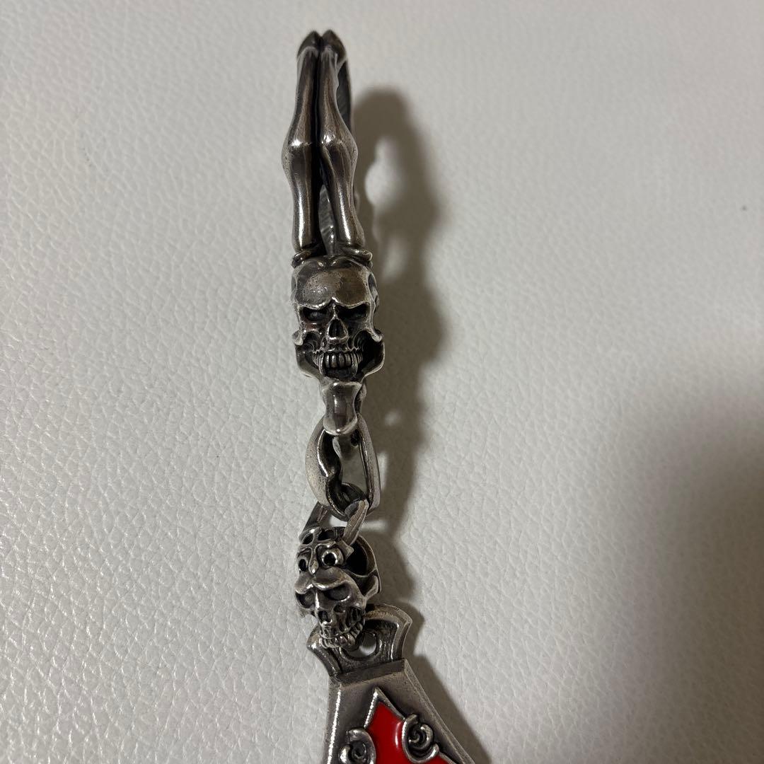 FAL スカル 十字架 ウォレットチェーン