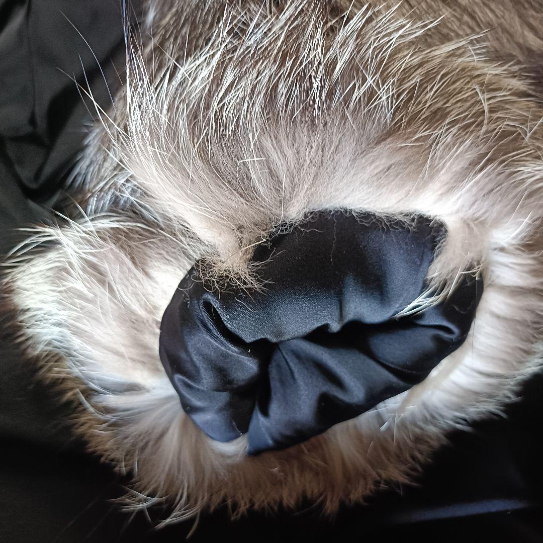 グレー系ファーコート ショート丈