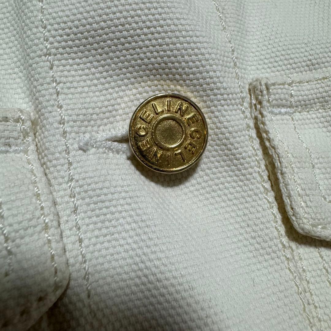 【希少】CELINE デニムジャケット ホワイト 36