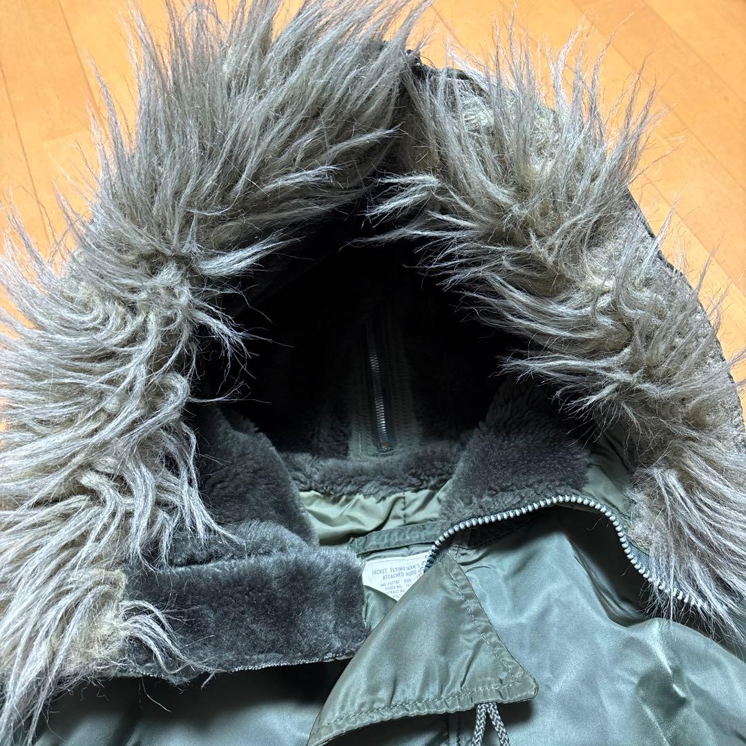 90s USA製 ALPHA N-2B ミリタリーフライトジャケット ideal