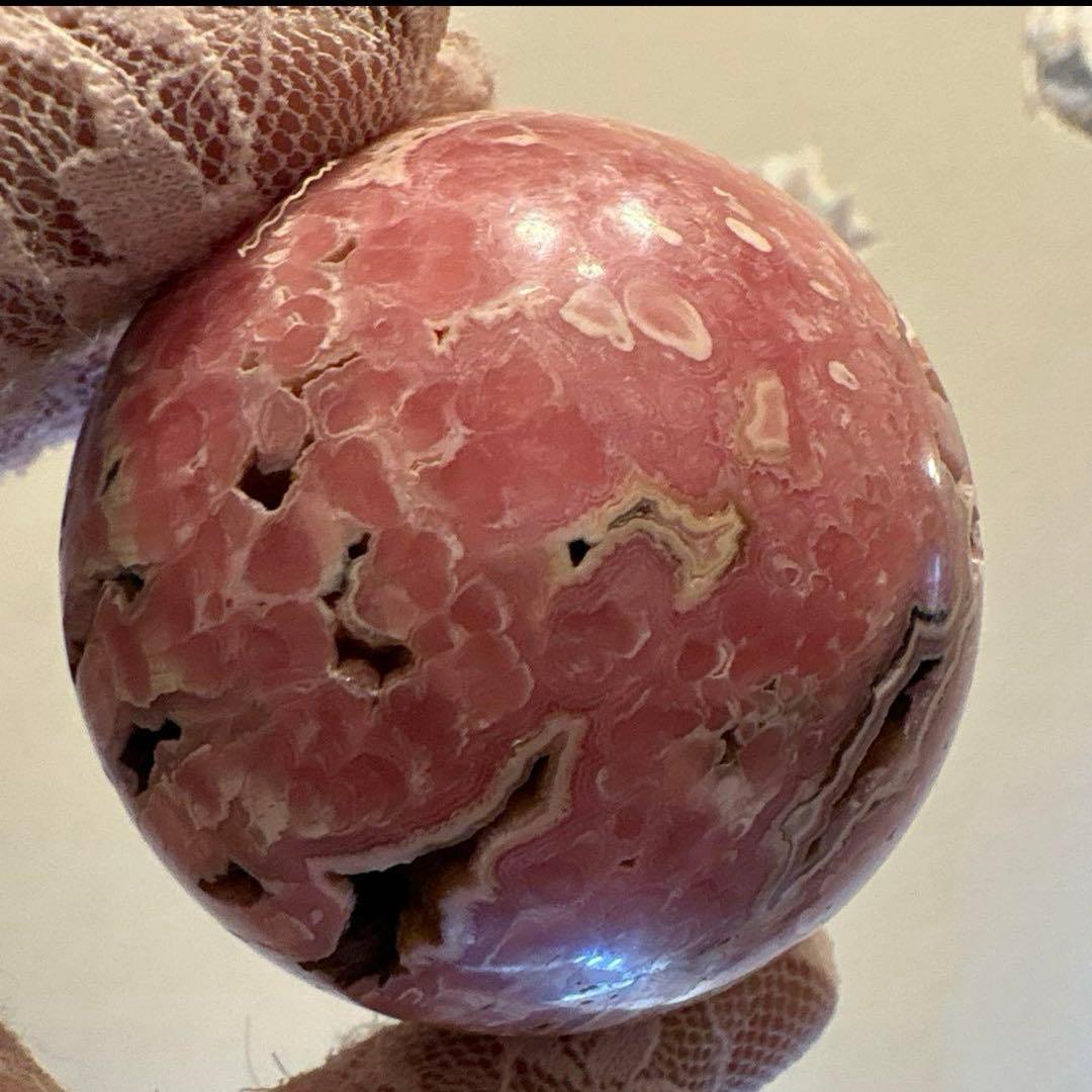 ピンクグレイニネススフィア♡ 木紋石No.2087