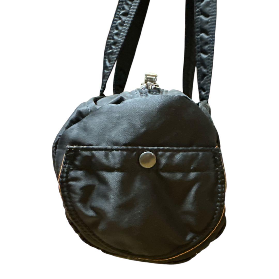 PORTER ポーター ミニボストン ドラムバッグ ブラック　タンカー