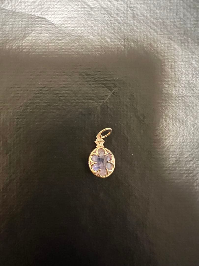 agete アガット K5アメジスト　ラブラドライト　ネックレス　チャーム