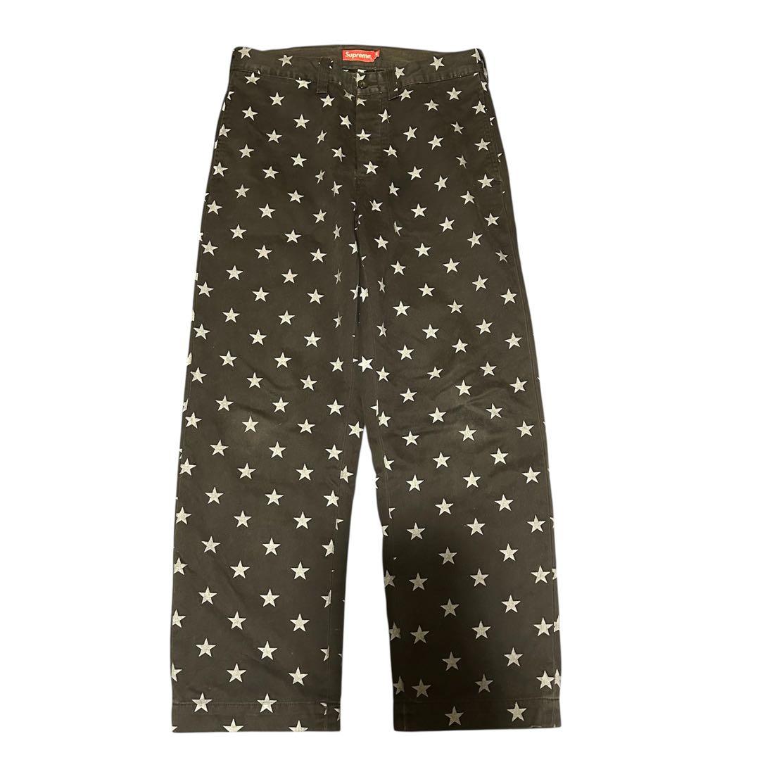 パンツ supreme chino pants star 30 black