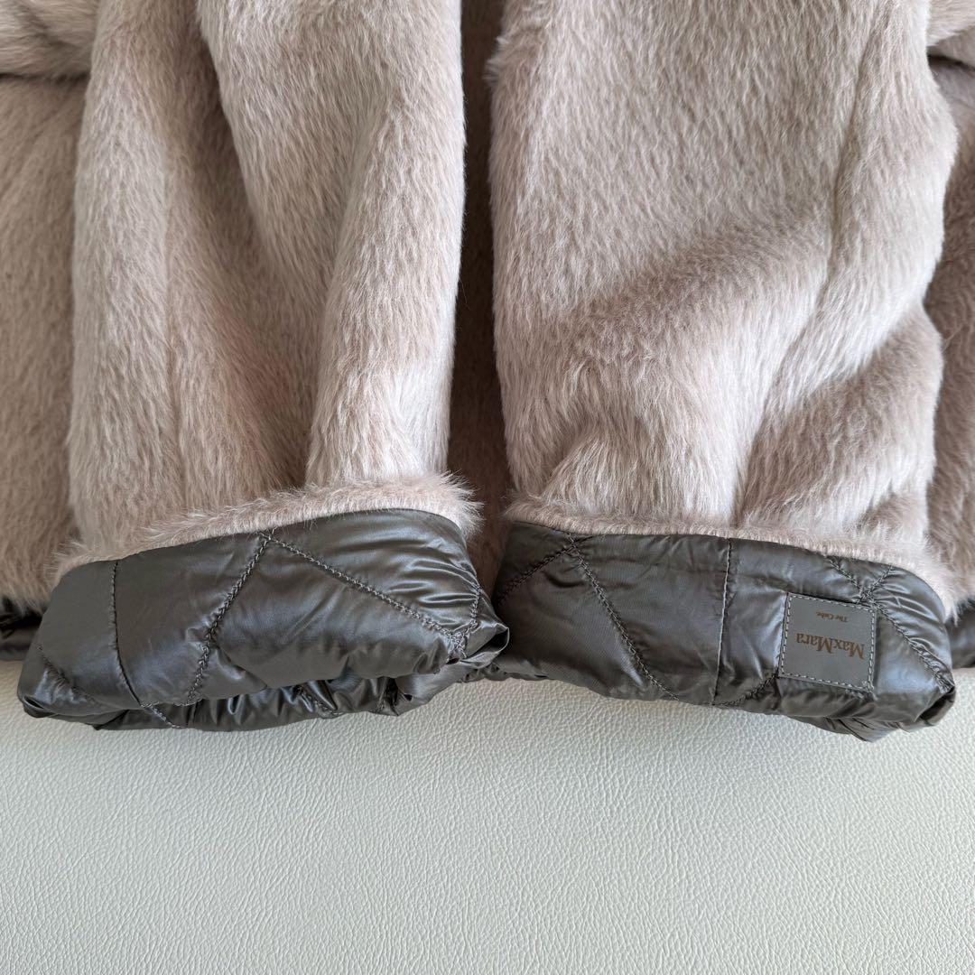 美品　マックスマーラ　キューブ　リバーシブル　ファー　キルティングコート　ダウン