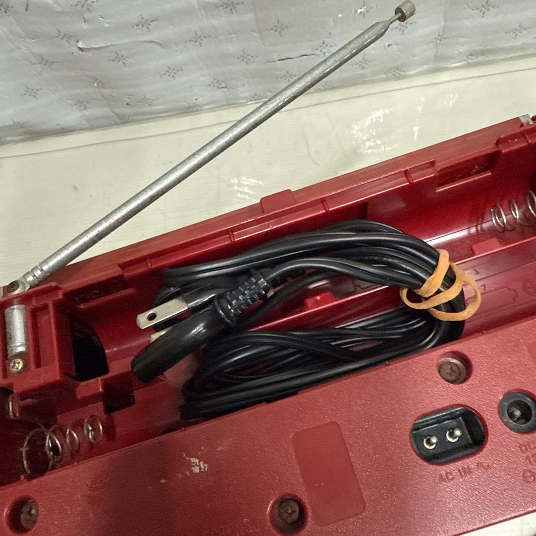 National RX-C50 ナショナル レッド ラジカセ 昭和レトロ