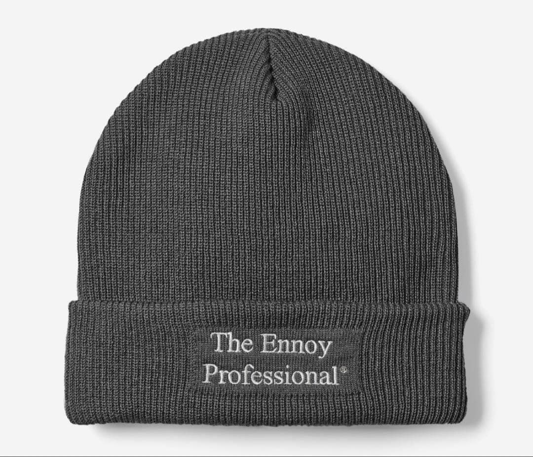 ENNOY PROFESSIONAL KNIT CAPグレー