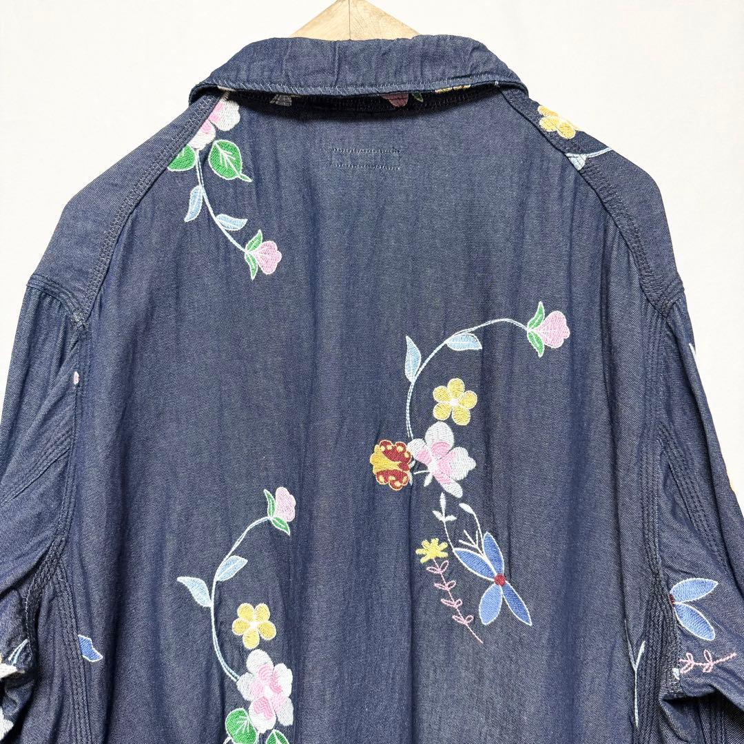 ⚫︎Lサイズ！ENGINEERED GARMENTS デニムフローラルカバーオール