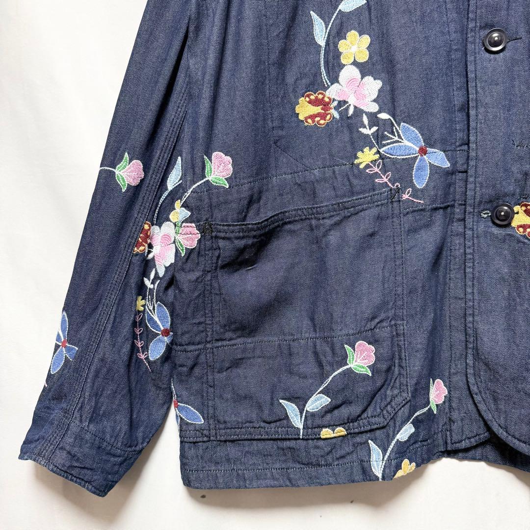 ⚫︎Lサイズ！ENGINEERED GARMENTS デニムフローラルカバーオール