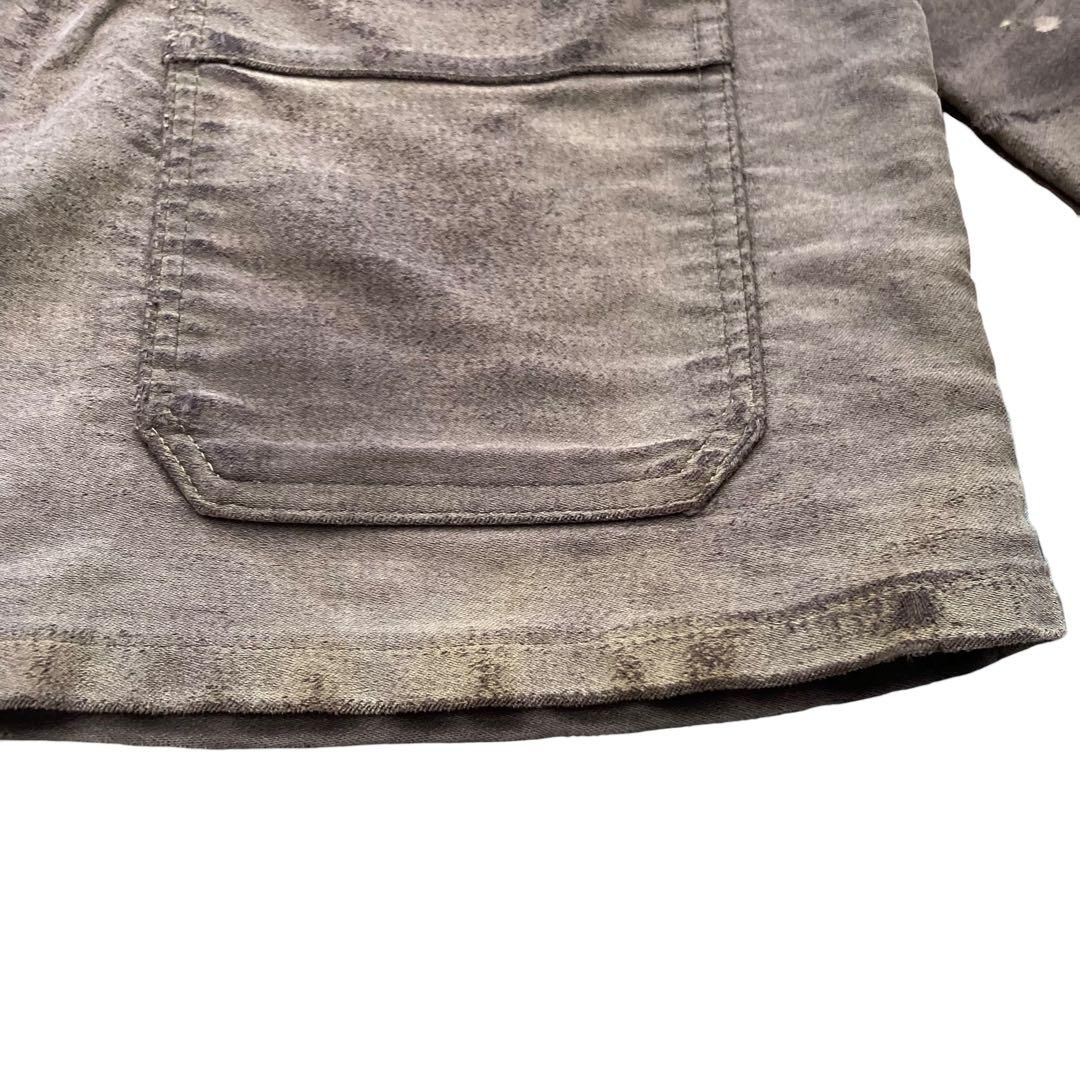 〜70sヴィンテージ モンサンミッシェル ブラックモールスキンジャケットフレンチ