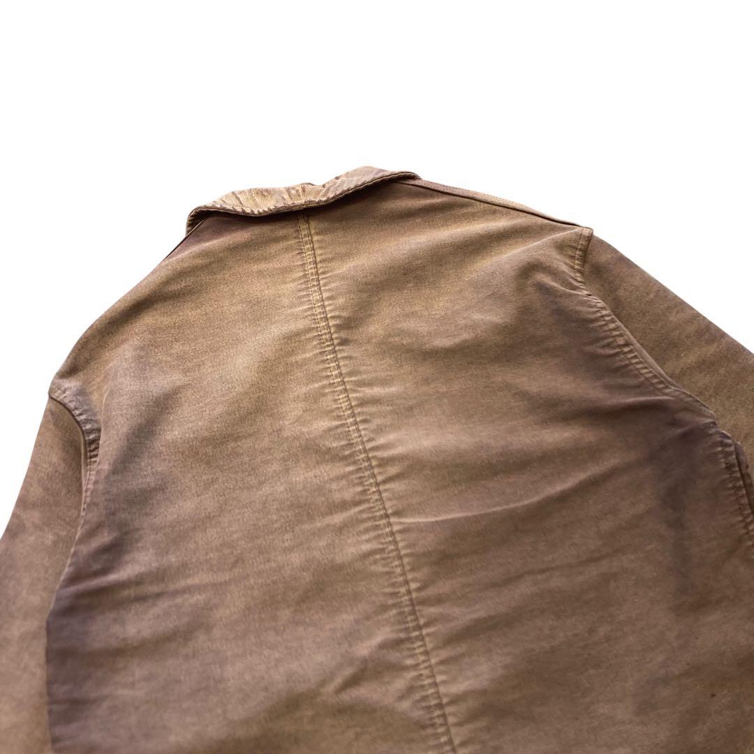 〜70sヴィンテージ モンサンミッシェル ブラックモールスキンジャケットフレンチ