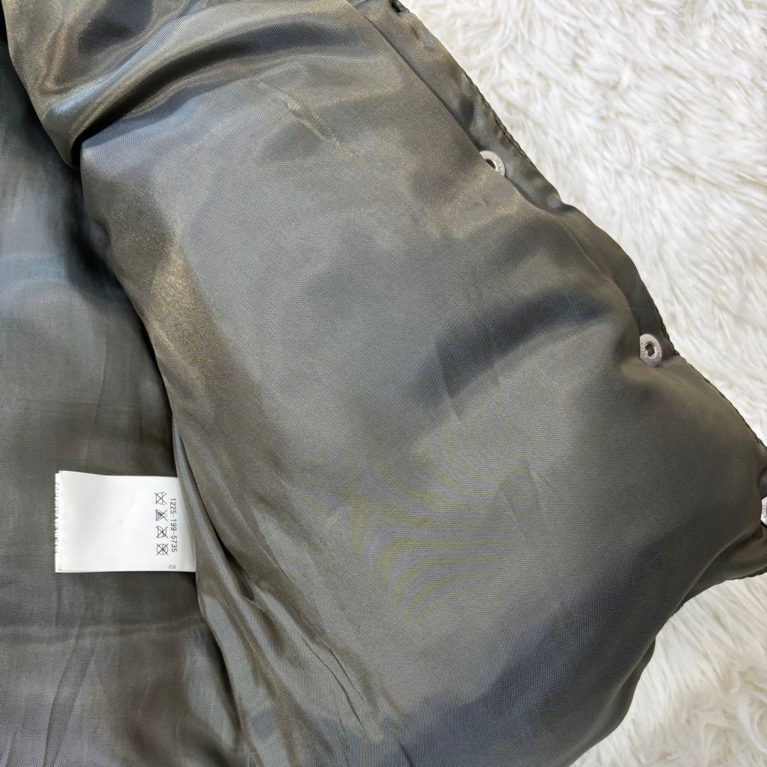 UNITED ARROWS ダウンベスト ラムレザー 羊革 ブラック 本革 S