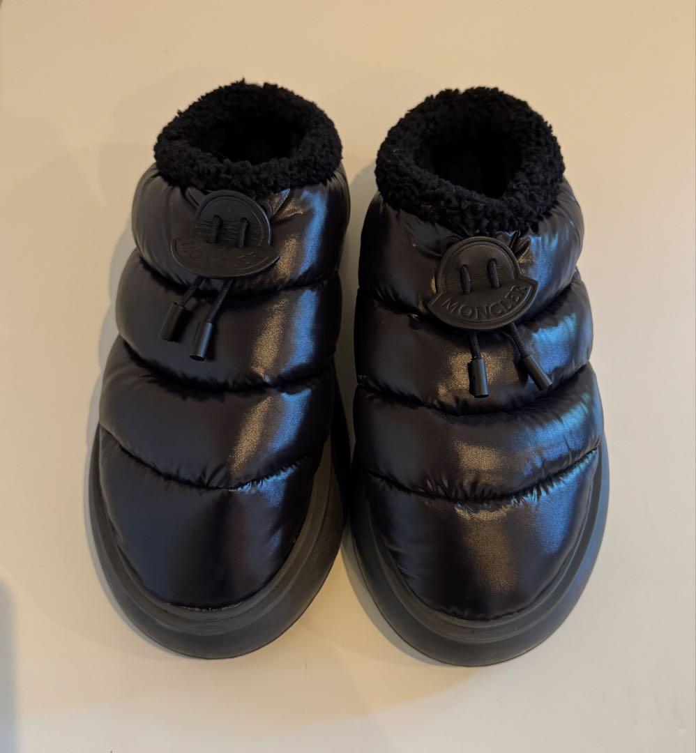 ★モンクレール ガイア サボ 黒 サンダル GAIA MONCLER 40