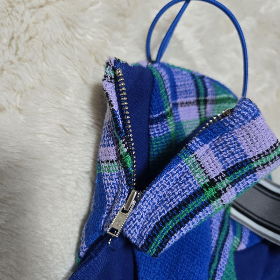 美品 完売 MAISON SPECIAL チェック ツイード ビスチェ F