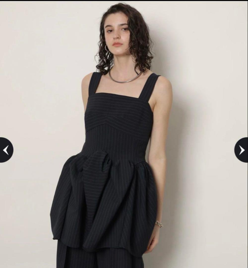 CADUNE ＜神崎 恵さんコラボ＞ボリュームペプラムトップス サイズM