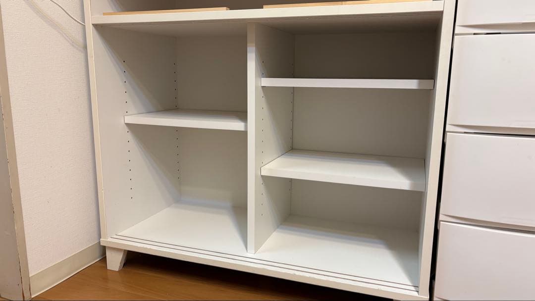 食器棚　モモナチュラル　ホワイト