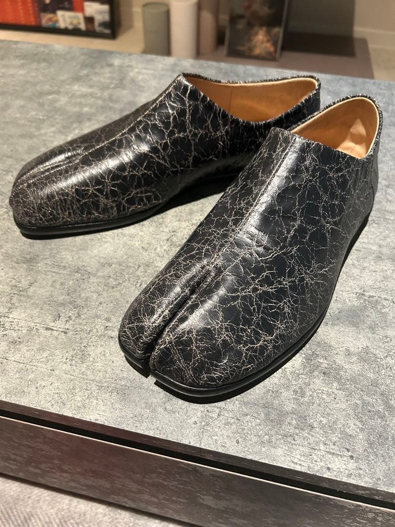 Maison Margiela 黒 レザー 足袋