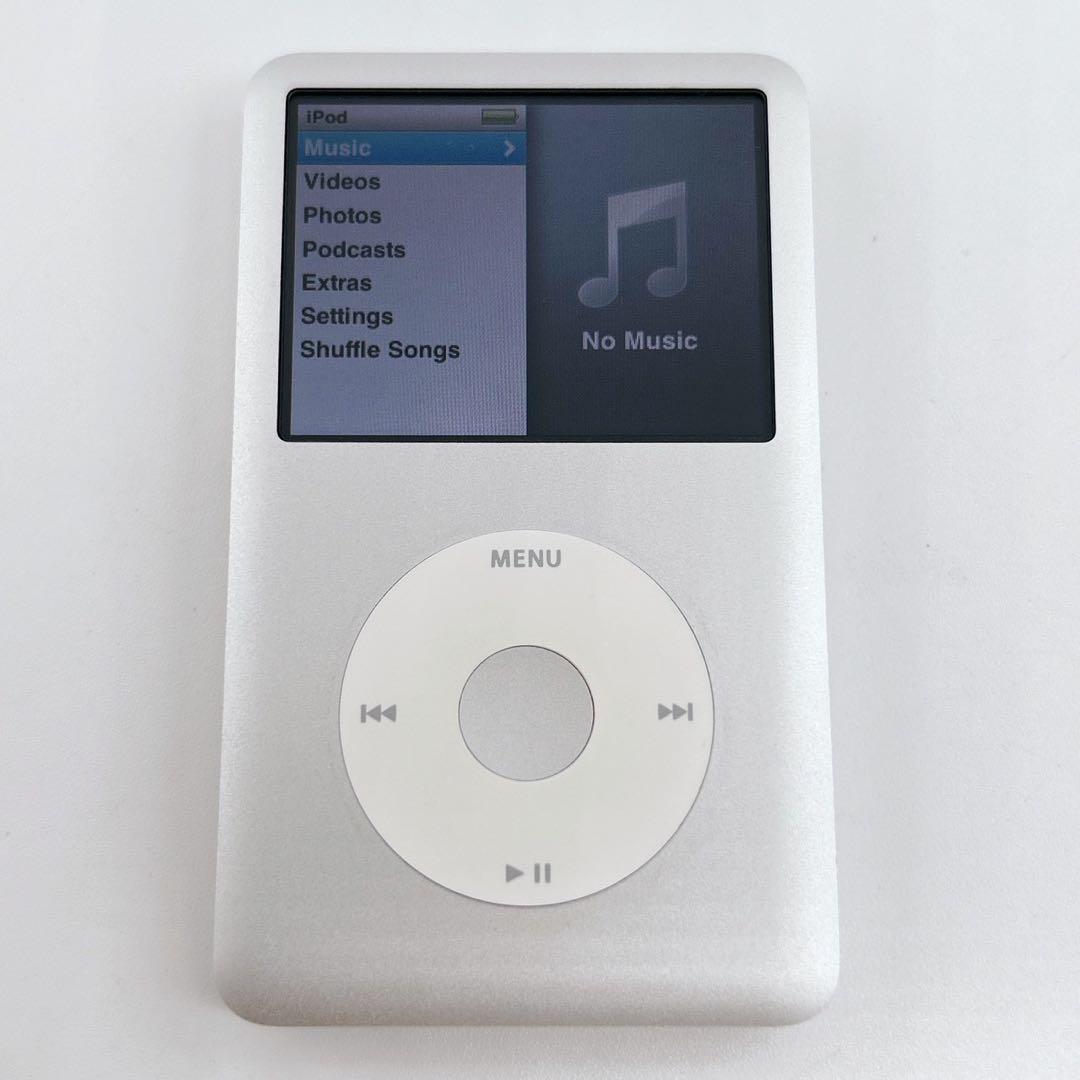 iPod Classic 160GB シルバー 美品 箱付き 充電ケーブル付き