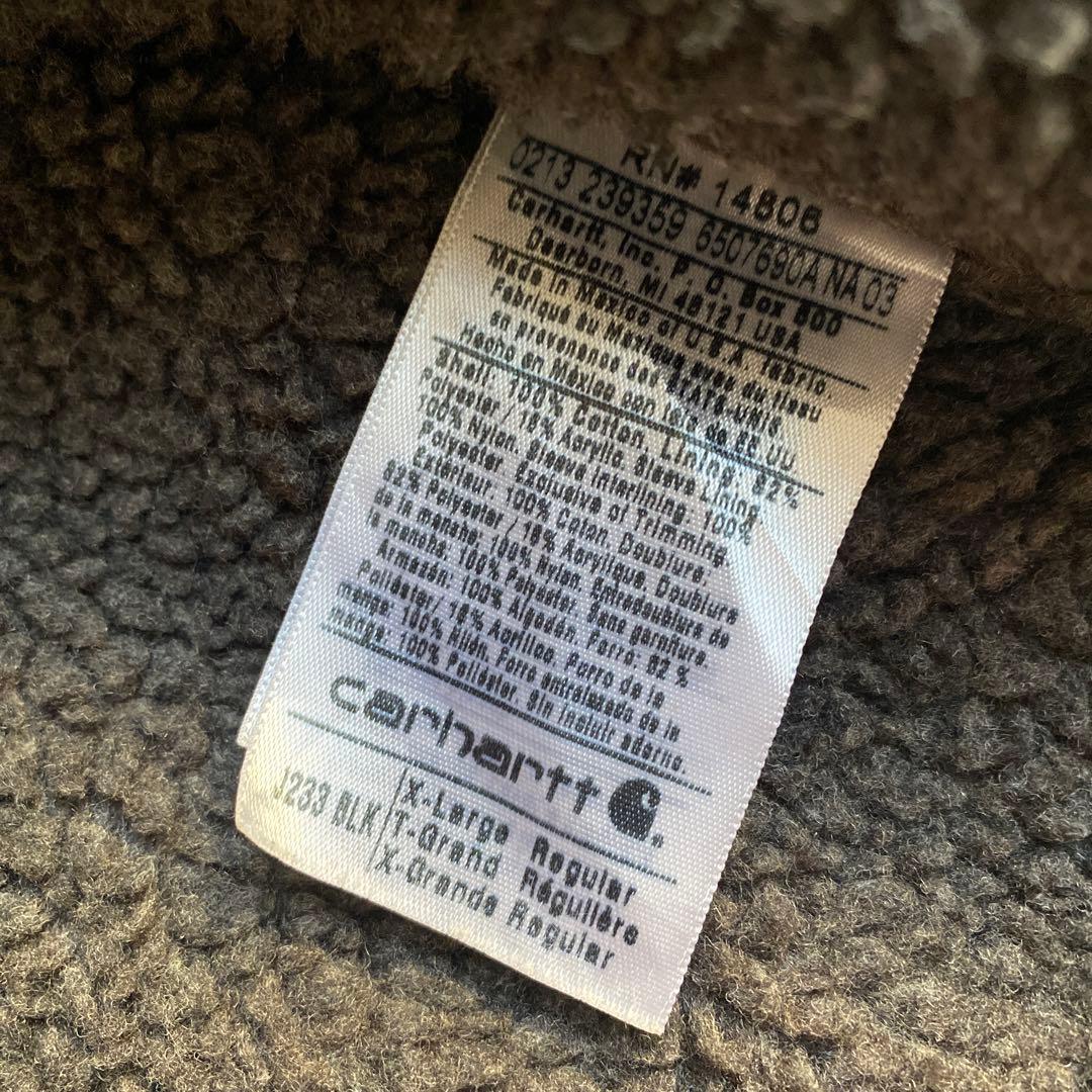 【希少】カーハート ダックトラッカージャケット XL ブラック 黒 フェード