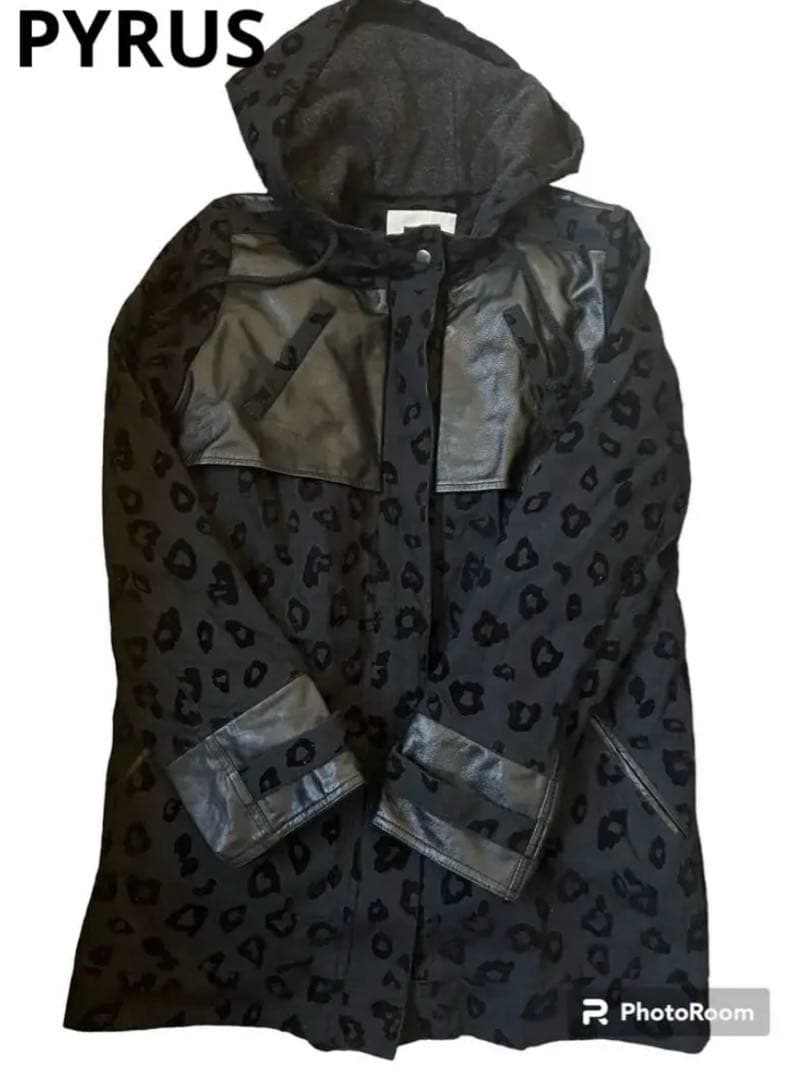 ⭐️⭐️希少◆未使用◆ 定価70000円◆PYRUSレザー付き2wayコート