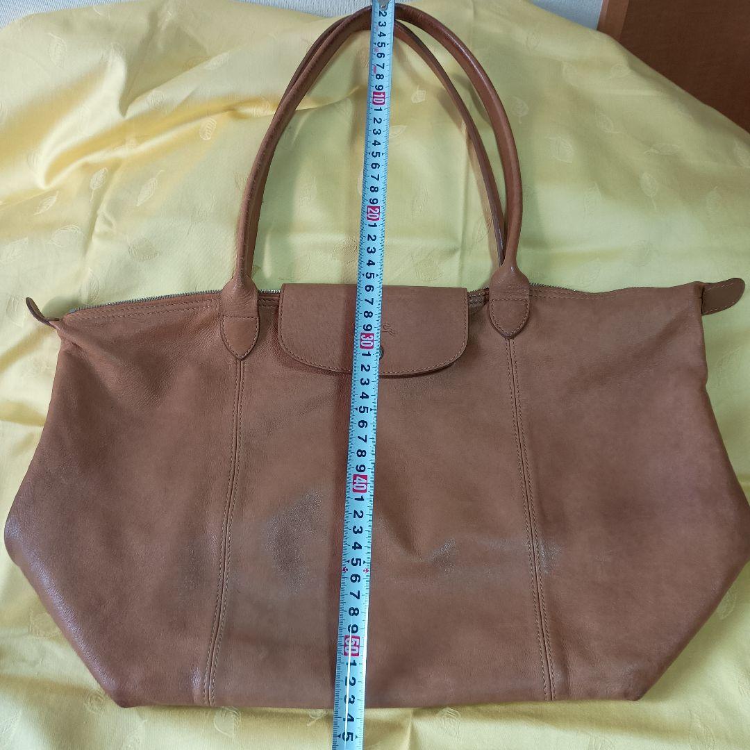 ロンシャン　革　ベージュ　バック　肩掛け　フランス製