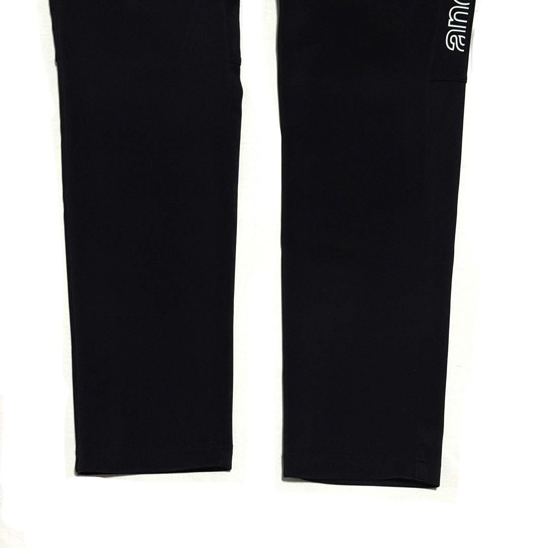 コタロウさん専用状態良好 アンパスィ ロゴ入りストレッチパンツ ブラック