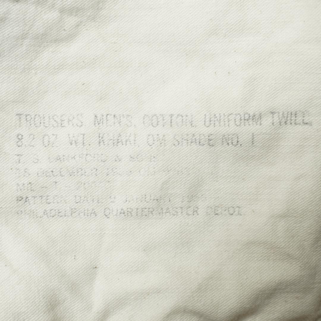パンツ US ARMY KHAKI CHINO TROUSERS 1950s W31